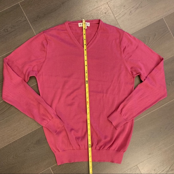Reiss men’s cotton pink sweater (Sz L) - Picture 5 of 10